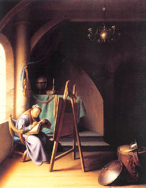 DOU, Gerrit Man Writing by an Easel china oil painting image